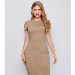 Dệt kim gợi cảm váyngắn tay